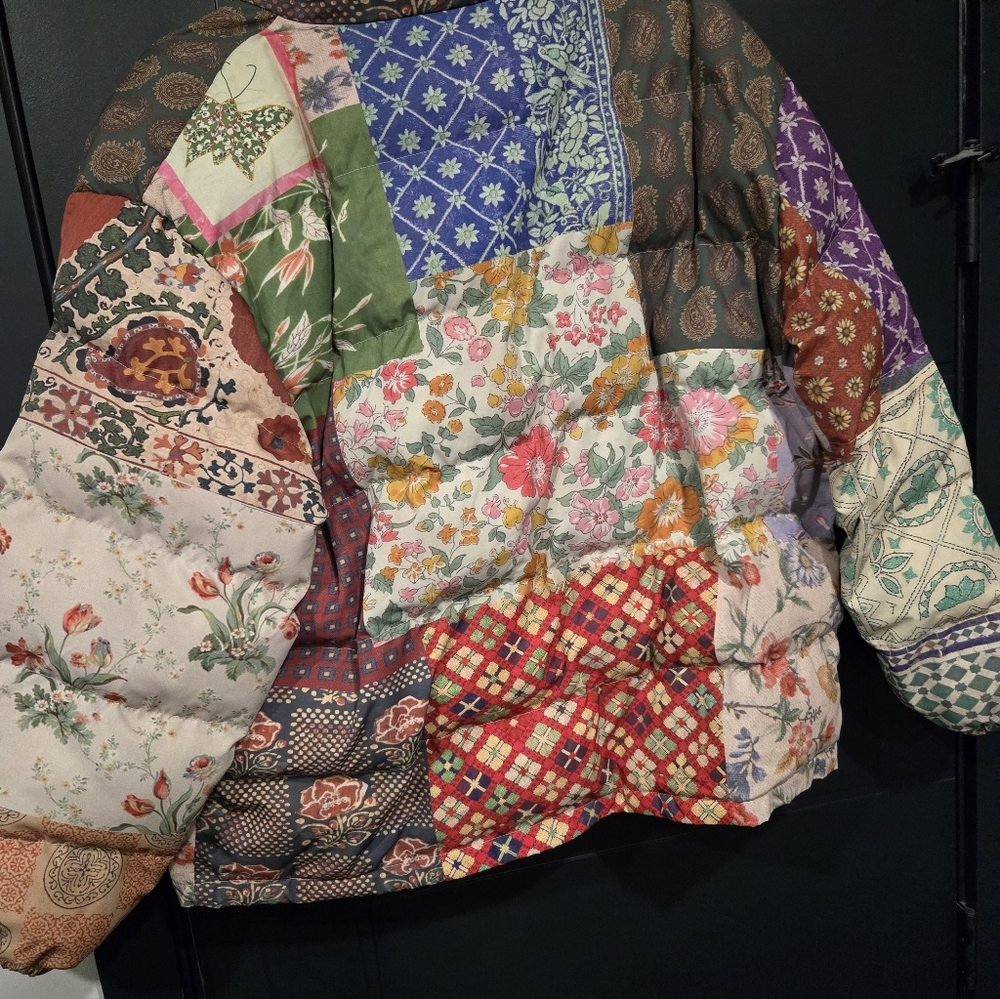 Eclectic Patchwork Multicolor Found Multi Print G… - image 6